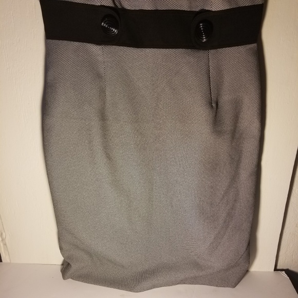 Tahari Arthur S Levine S 8 Black And White Dress - Picture 7 of 8